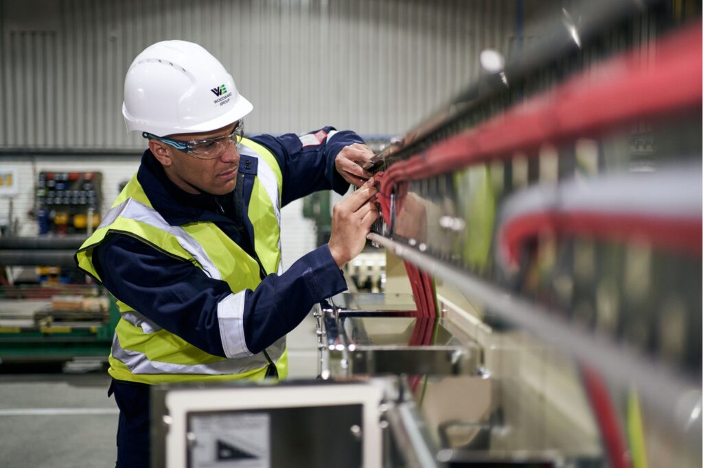 ATEX compliance - image depicts an engineer delivering an ATEX solution to one of our clients.